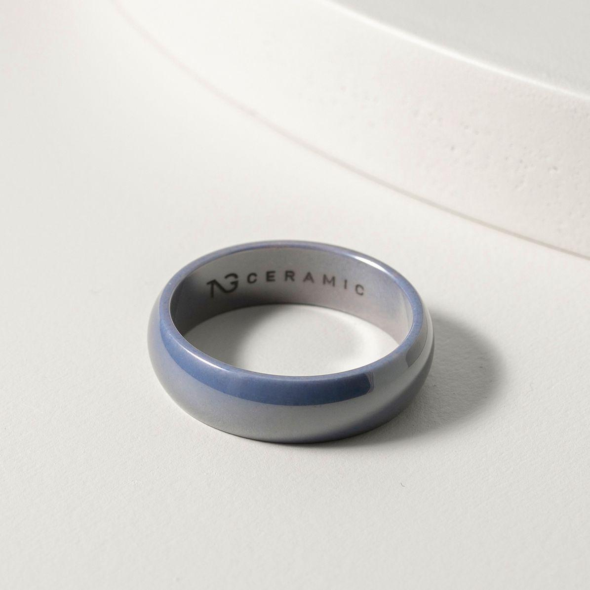 POLISHED CURVED LAVENDER RING - Image 2